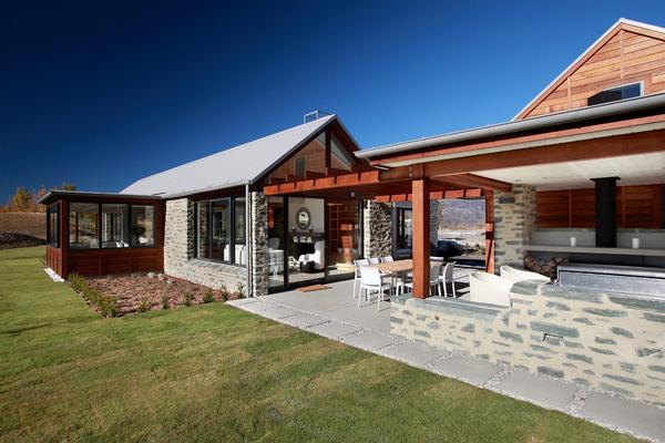 Beautiful exterior of a McEntyres Tarn home at Millbrook Resort, Queenstown